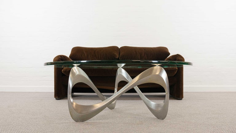 German Snake Coffee Table by Knut Hesterberg for Ronald Schmitt For Sale