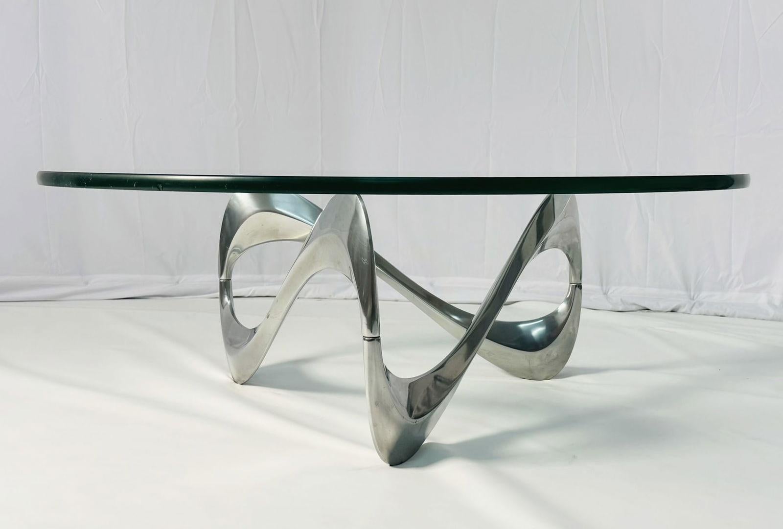 Allemand Table basse serpent de Knut Hesterberg pour Ronald Schmitt en vente