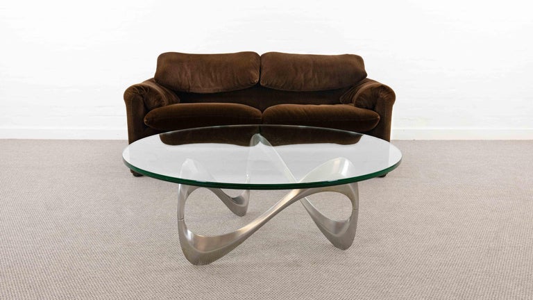 Snake Coffee Table by Knut Hesterberg for Ronald Schmitt In Good Condition For Sale In Halle, DE