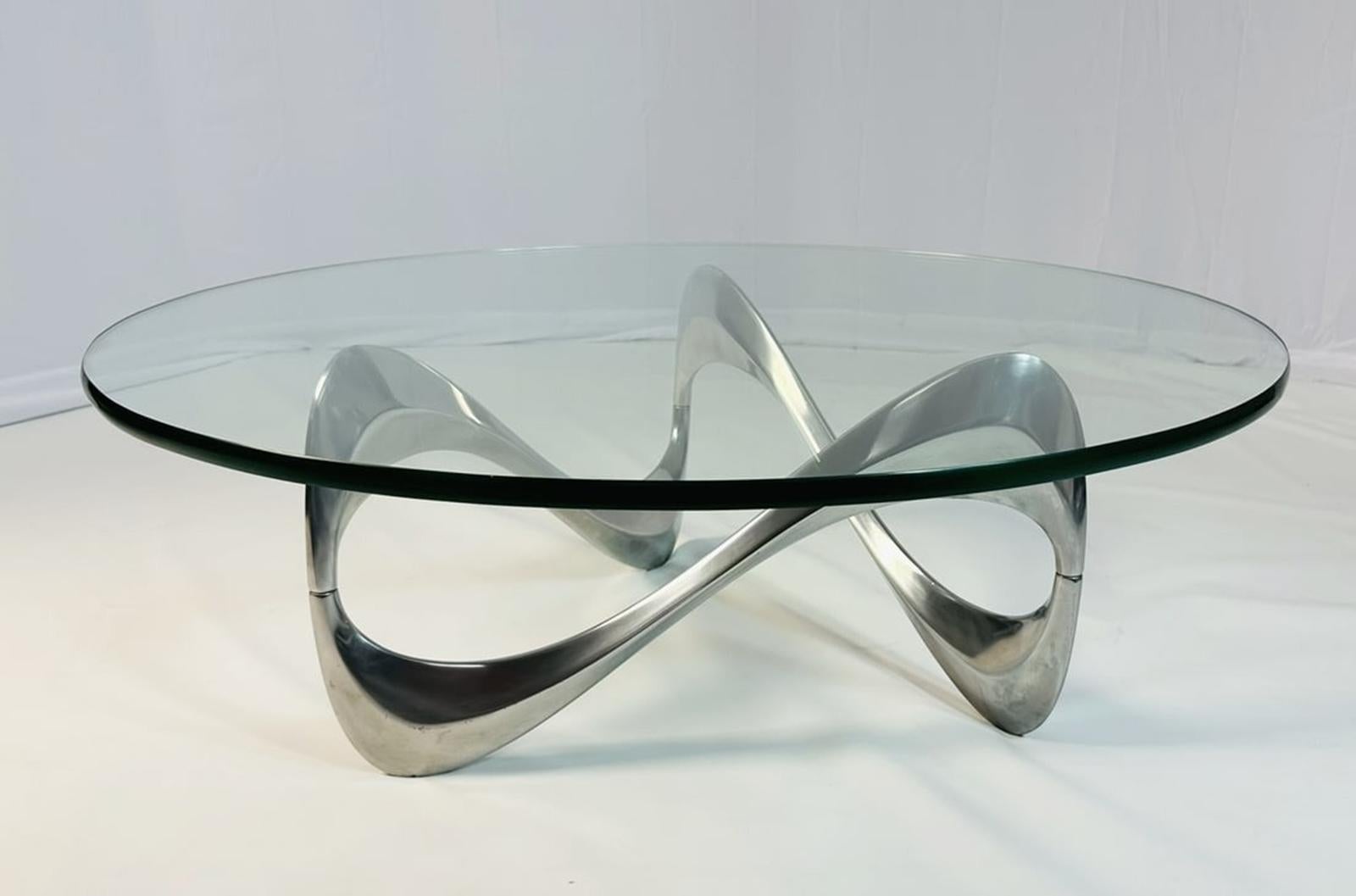 Table basse serpent de Knut Hesterberg pour Ronald Schmitt Bon état - En vente à Los Angeles, CA