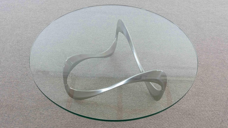 Aluminum Snake Coffee Table by Knut Hesterberg for Ronald Schmitt For Sale