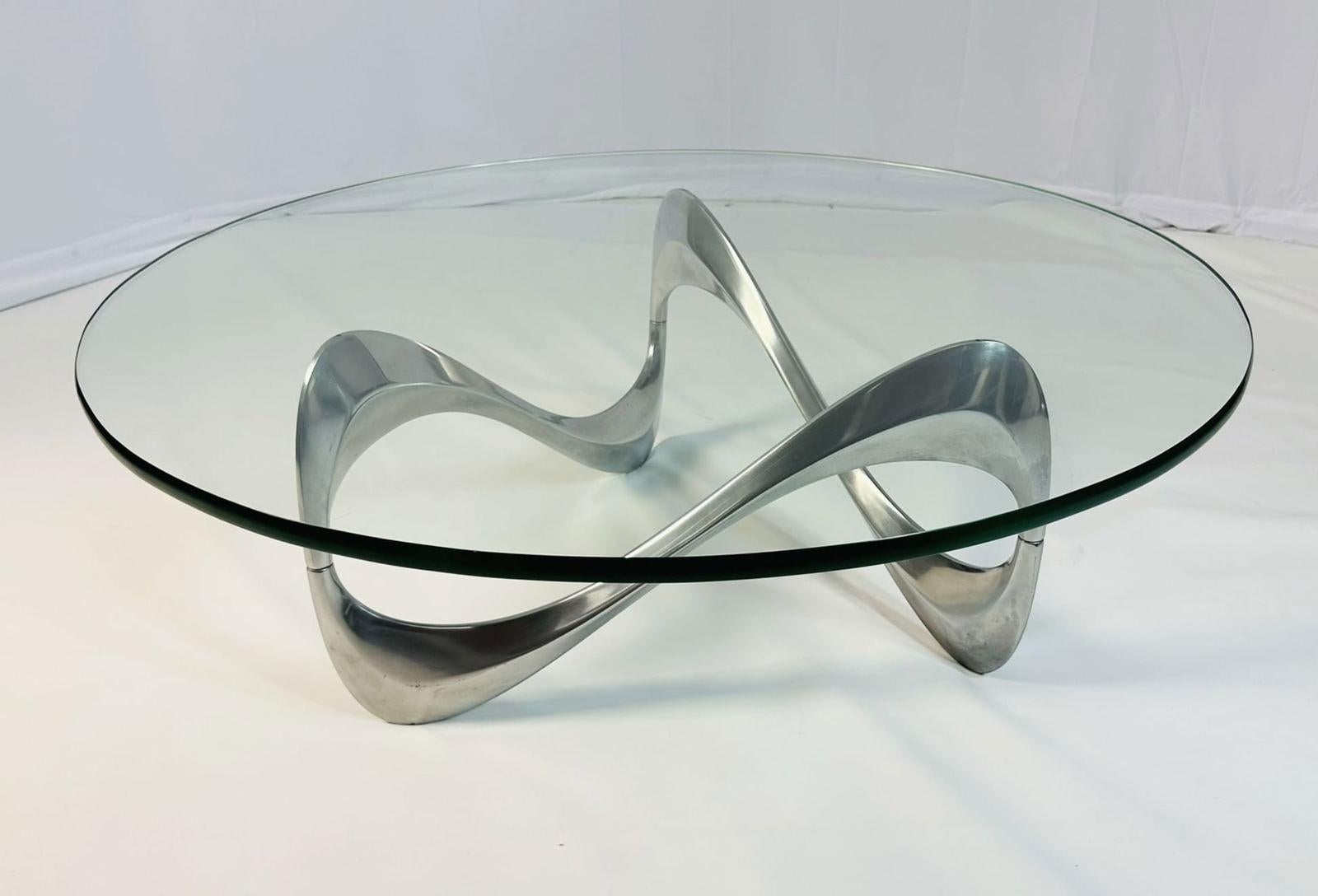 Fin du 20e siècle Table basse serpent de Knut Hesterberg pour Ronald Schmitt en vente