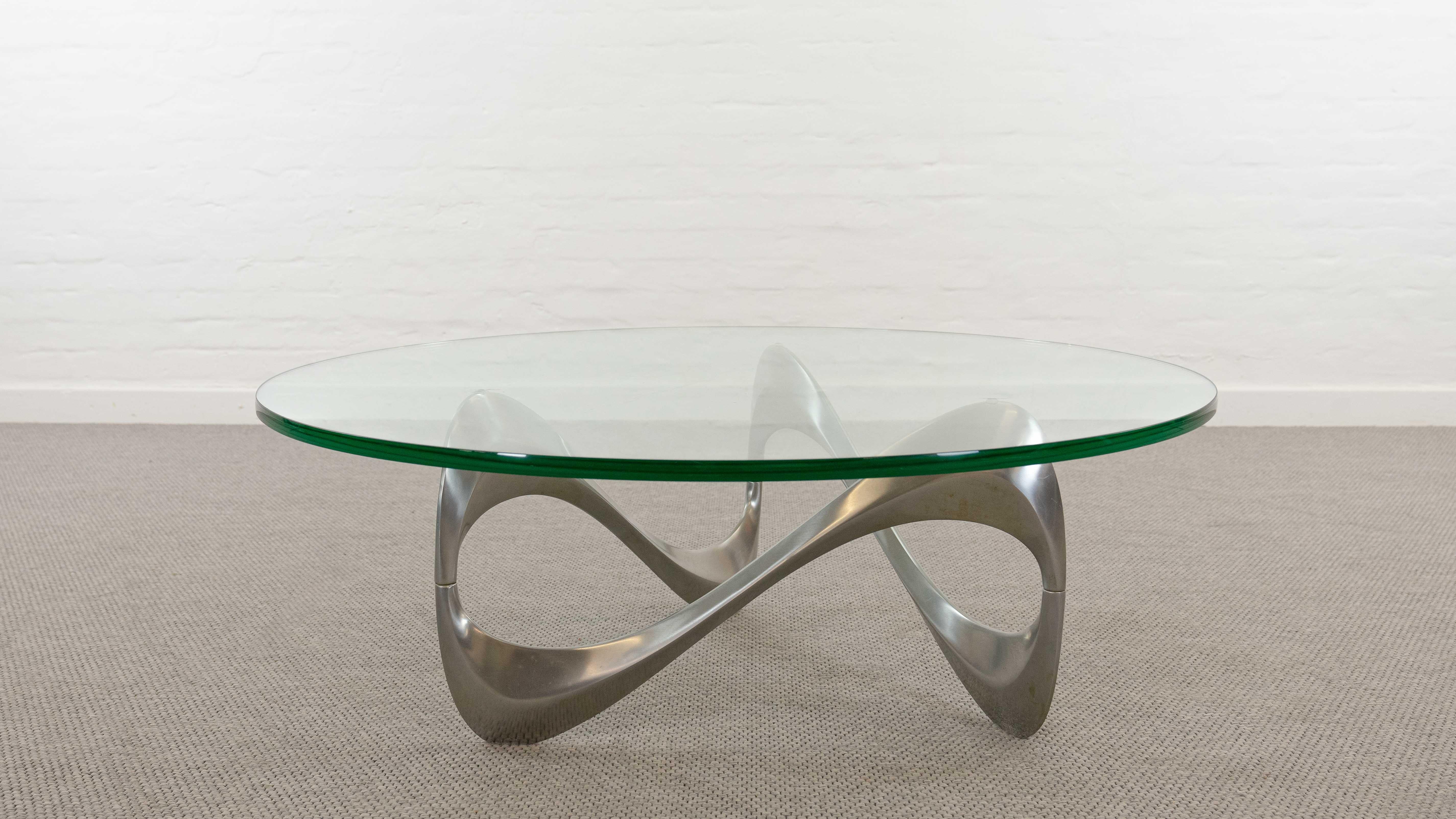 Aluminum Snake Coffee Table by Knut Hesterberg for Ronald Schmitt