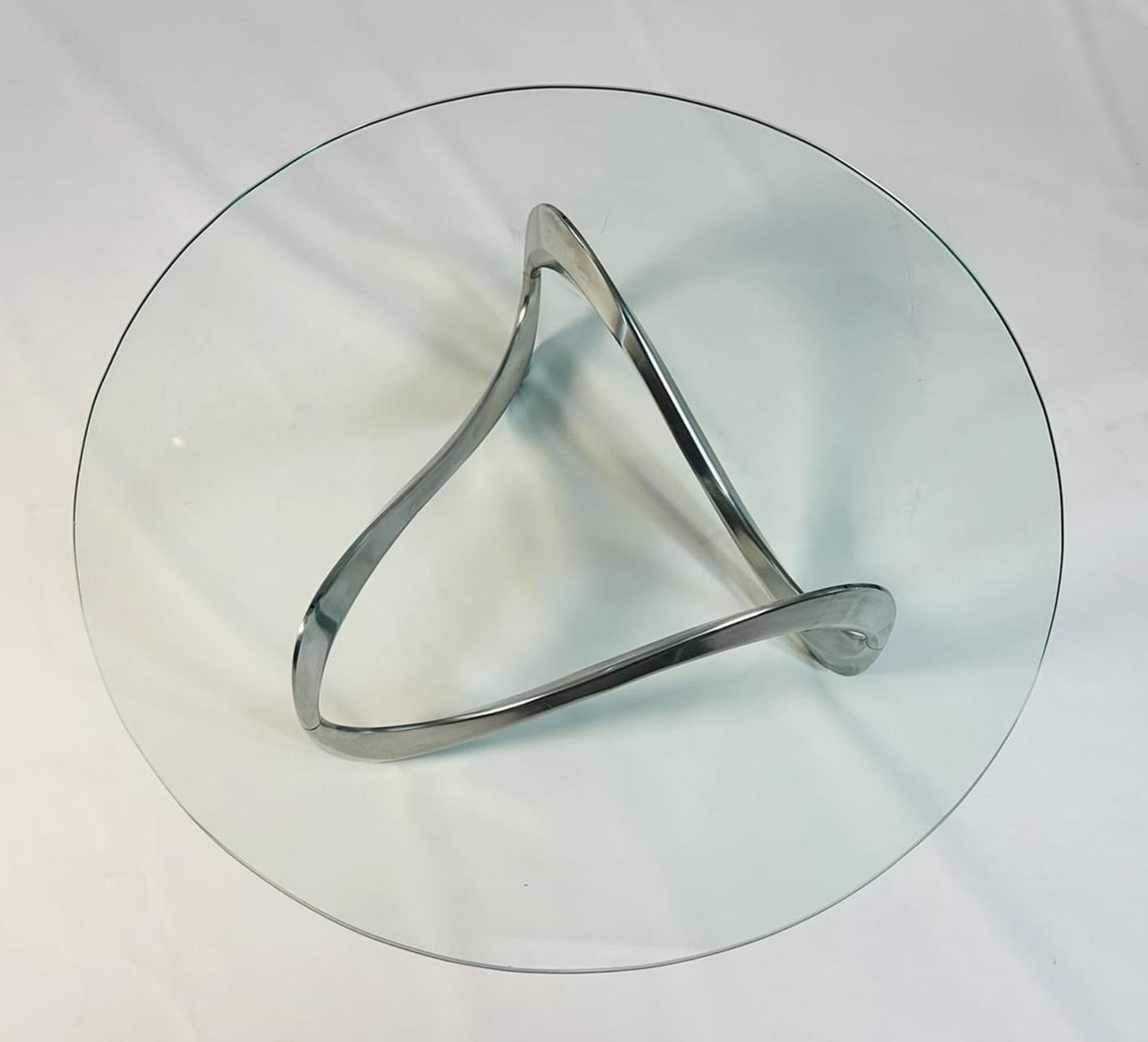 Table basse serpent de Knut Hesterberg pour Ronald Schmitt en vente 1