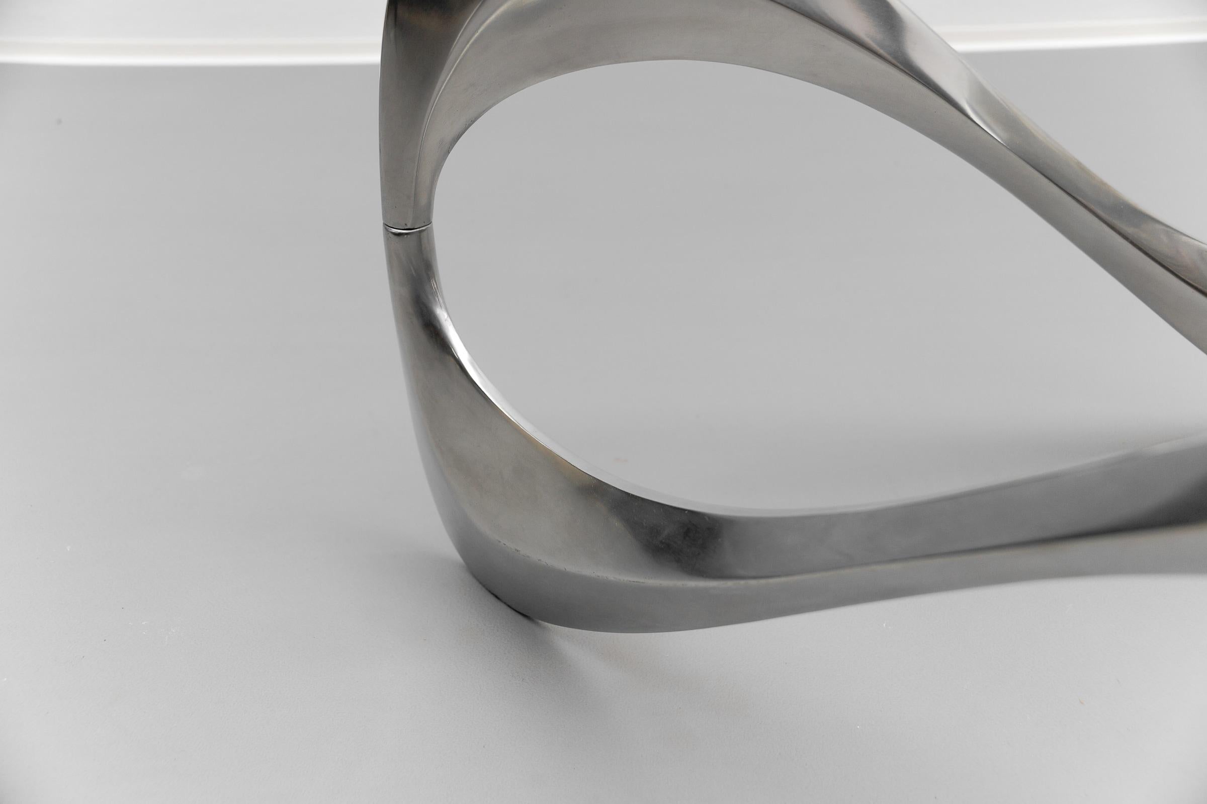 Snake Coffee Table by Knut Hesterberg for Ronald Schmitt, Germany 1970s For Sale 5