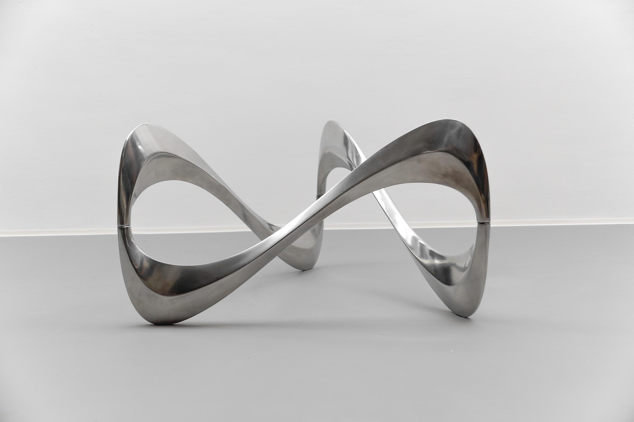 Mid-20th Century Snake Coffee Table by Knut Hesterberg for Ronald Schmitt, Germany 1970s For Sale