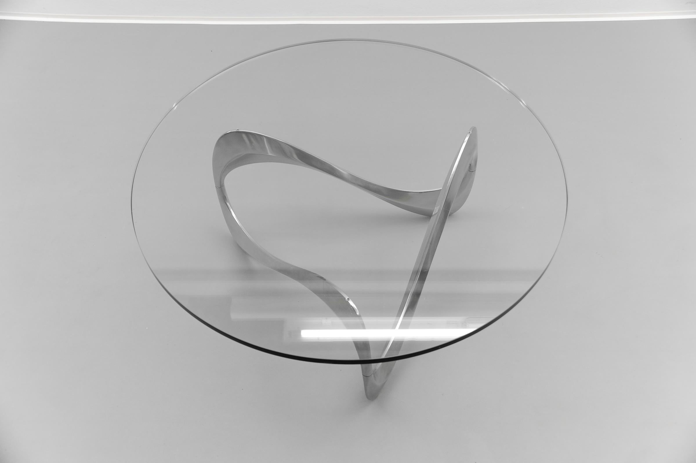 Snake Coffee Table by Knut Hesterberg for Ronald Schmitt, Germany 1970s For Sale 1