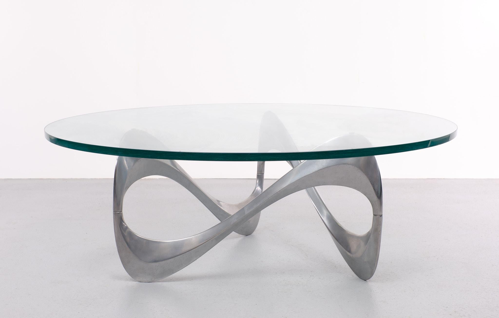 Space Age Snake Coffee Table Knut Hesterberg for Ronald Schmitt 1970s Germany