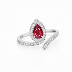 Snake design 14k gold engagement ring