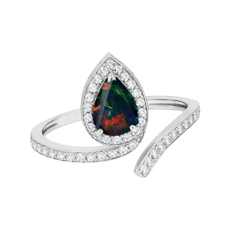 Verlobungsring aus 14k Gold im Schlangendesign