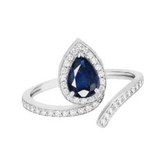 Verlobungsring aus 14k Gold im Schlangendesign