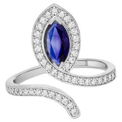 Verlobungsring aus 14k Gold im Schlangendesign