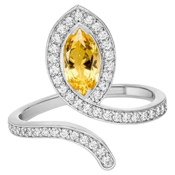 Verlobungsring aus 14k Gold im Schlangendesign