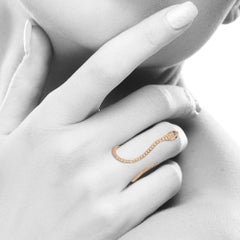 Snake Diamond 18 Karat Gold Ring