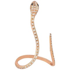 Snake Diamond 18 Karat Gold Ring