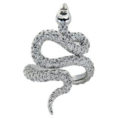 Used Snake Diamond Ring