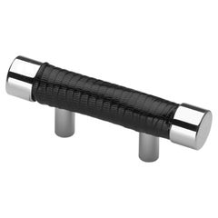 Luxury Pull Handle Various Metal & Leather Color Finishes Tube Shape Gold Small