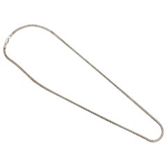 Collar de cadena de plata de ley 925 con eslabón de serpiente de fantasía
