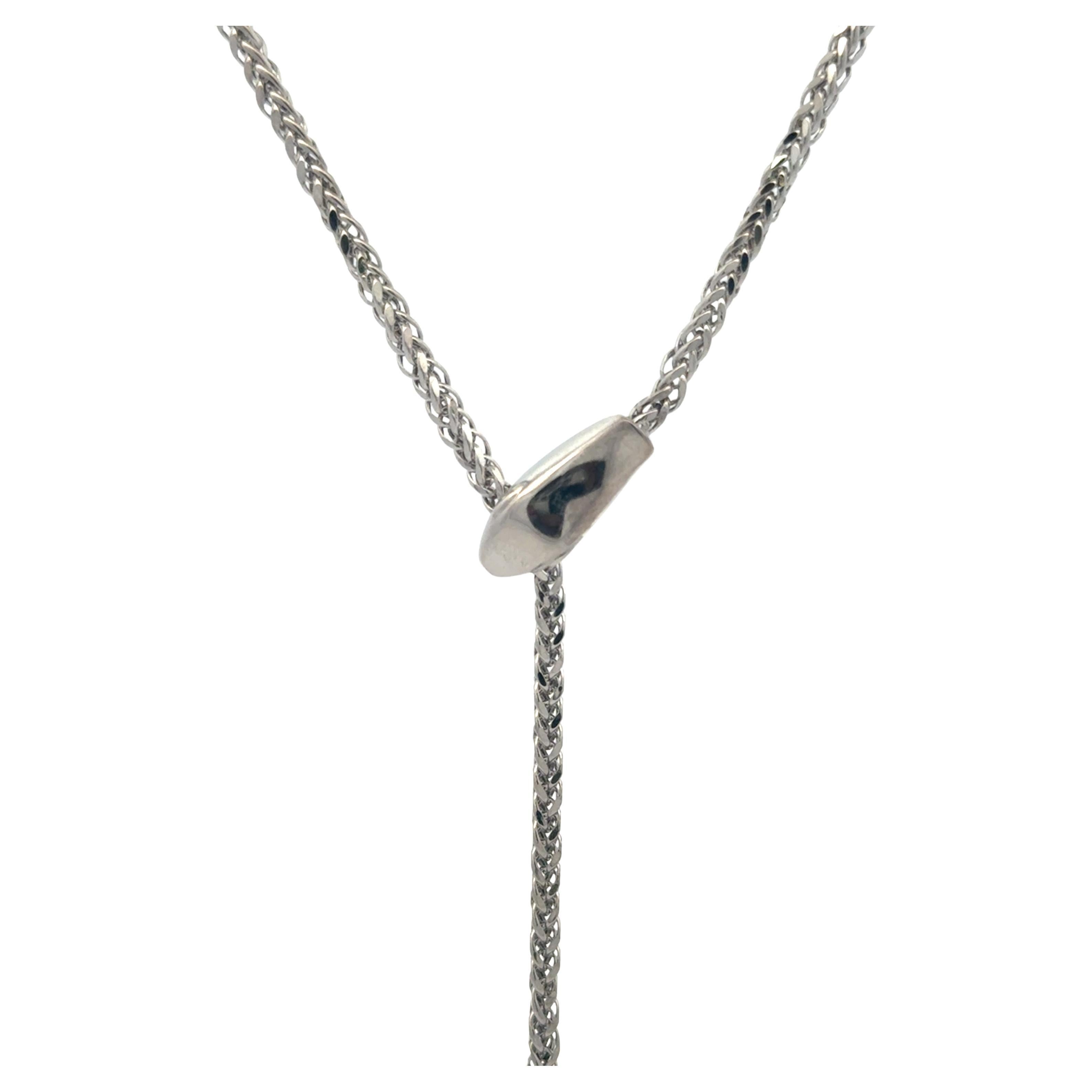 Lariat Bolo Collier réglable à motif serpent en or jaune 14 carats 5,6 grammes Neuf - En vente à New York, NY