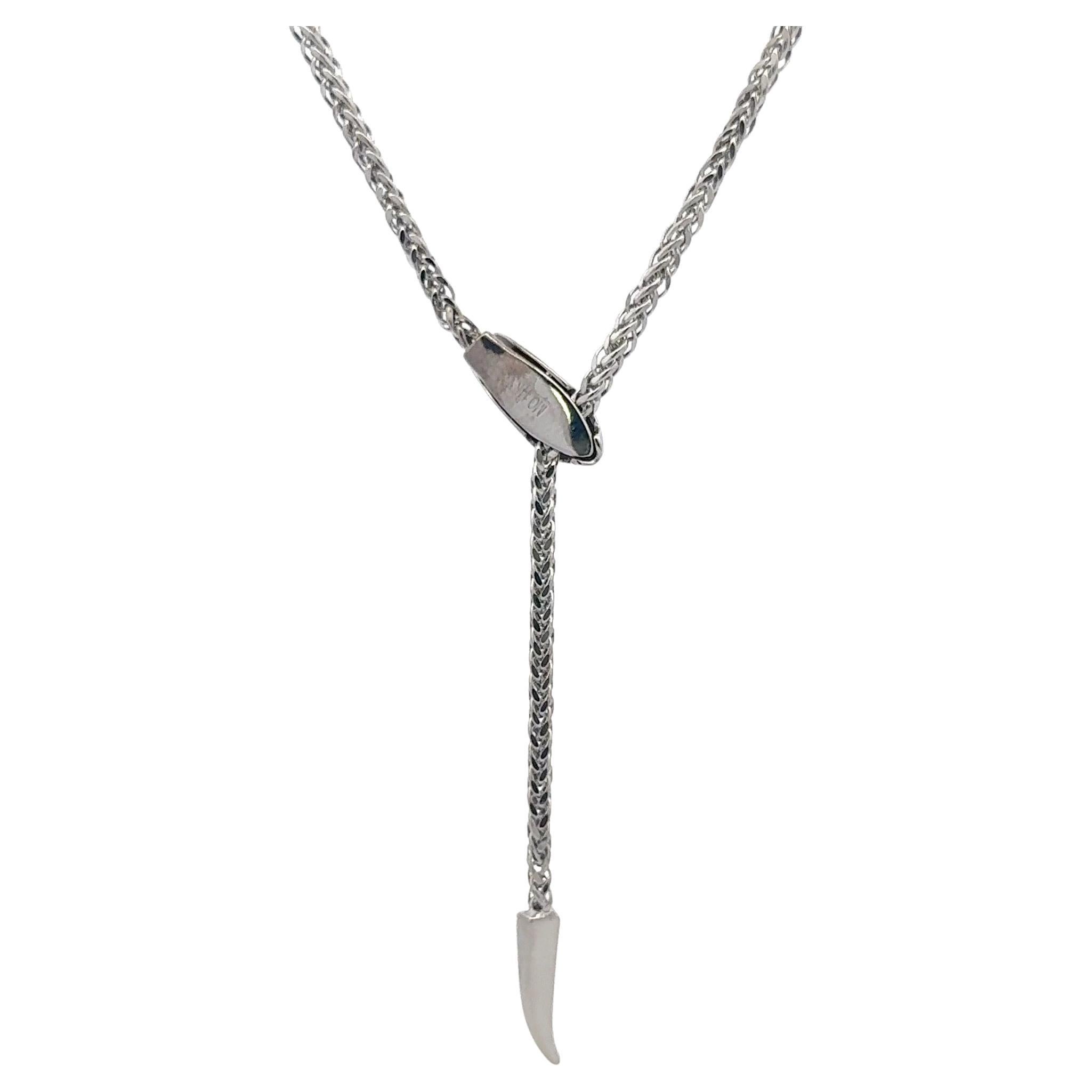 Lariat Bolo Collier réglable à motif serpent en or jaune 14 carats 5,6 grammes Pour femmes en vente