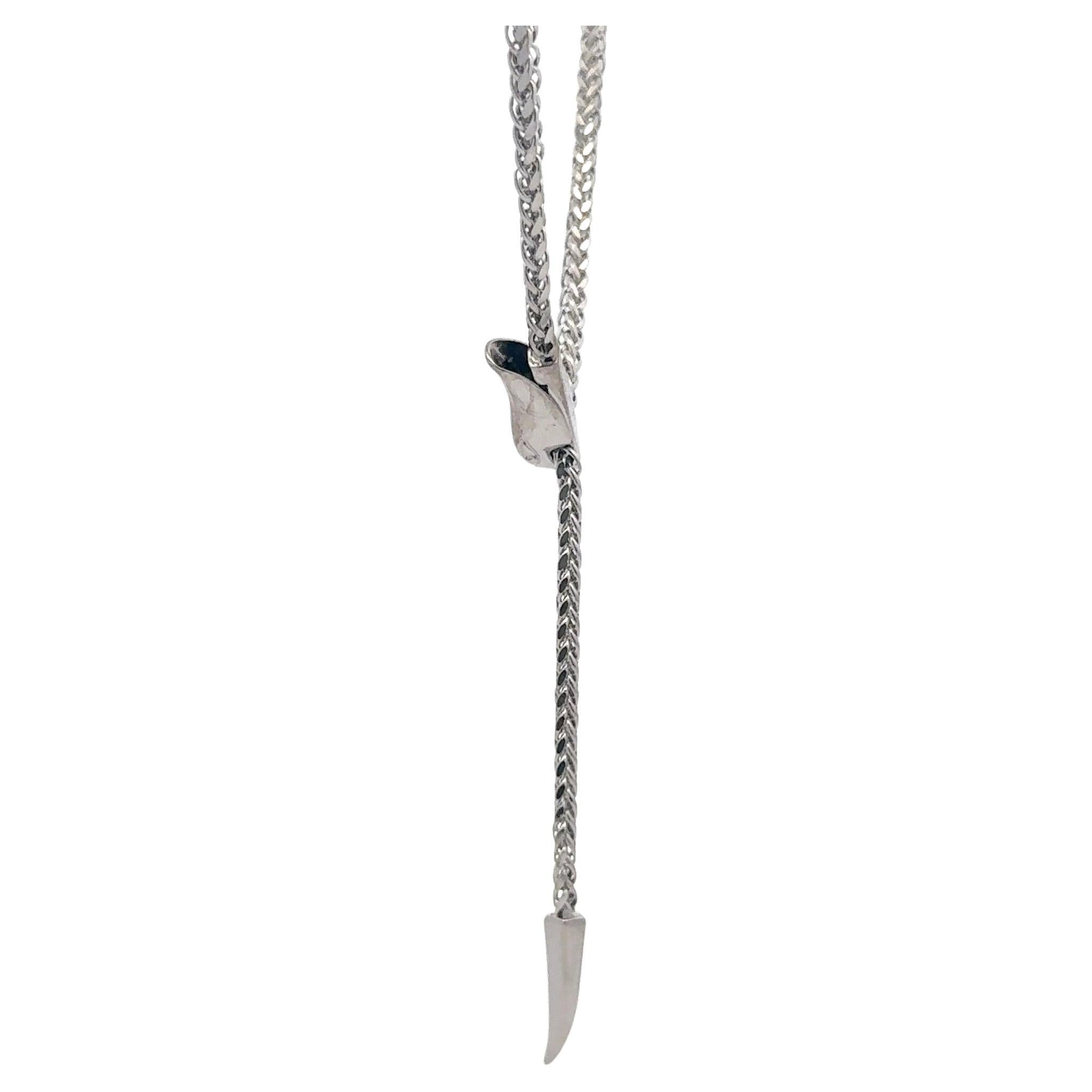 Lariat Bolo Collier réglable à motif serpent en or jaune 14 carats 5,6 grammes en vente 1