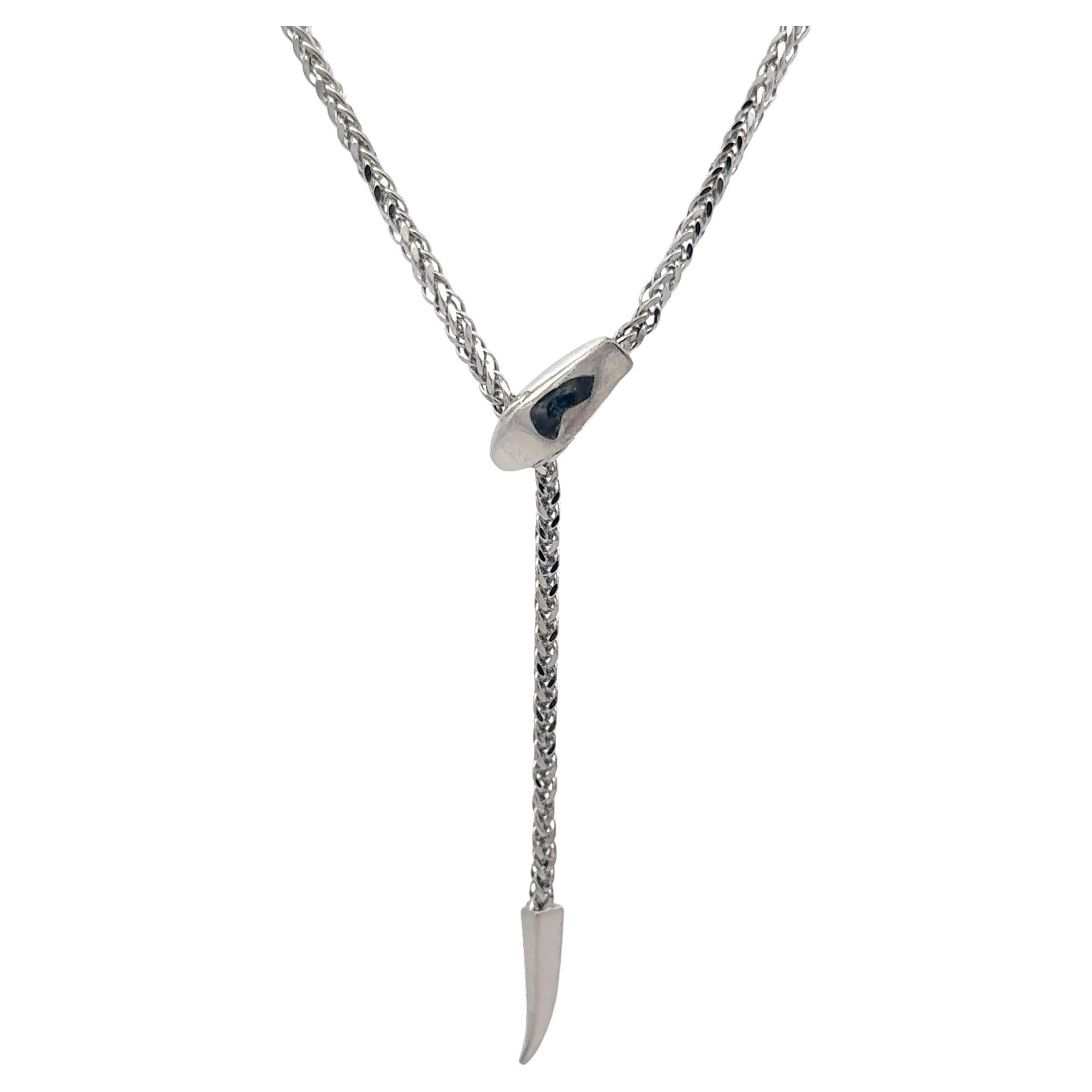 Verstellbare Lariat Bolo-Halskette mit Schlangenmotiv aus 14 Karat Gelbgold 5,6 Gramm