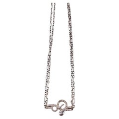 Snake Necklace Serpent Chain Choker White Diamond Ruby J Dauphin