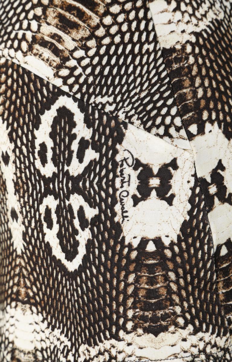 Snake print jersey evening dress Roberto Cavalli In Excellent Condition In Saint-Ouen-Sur-Seine, FR