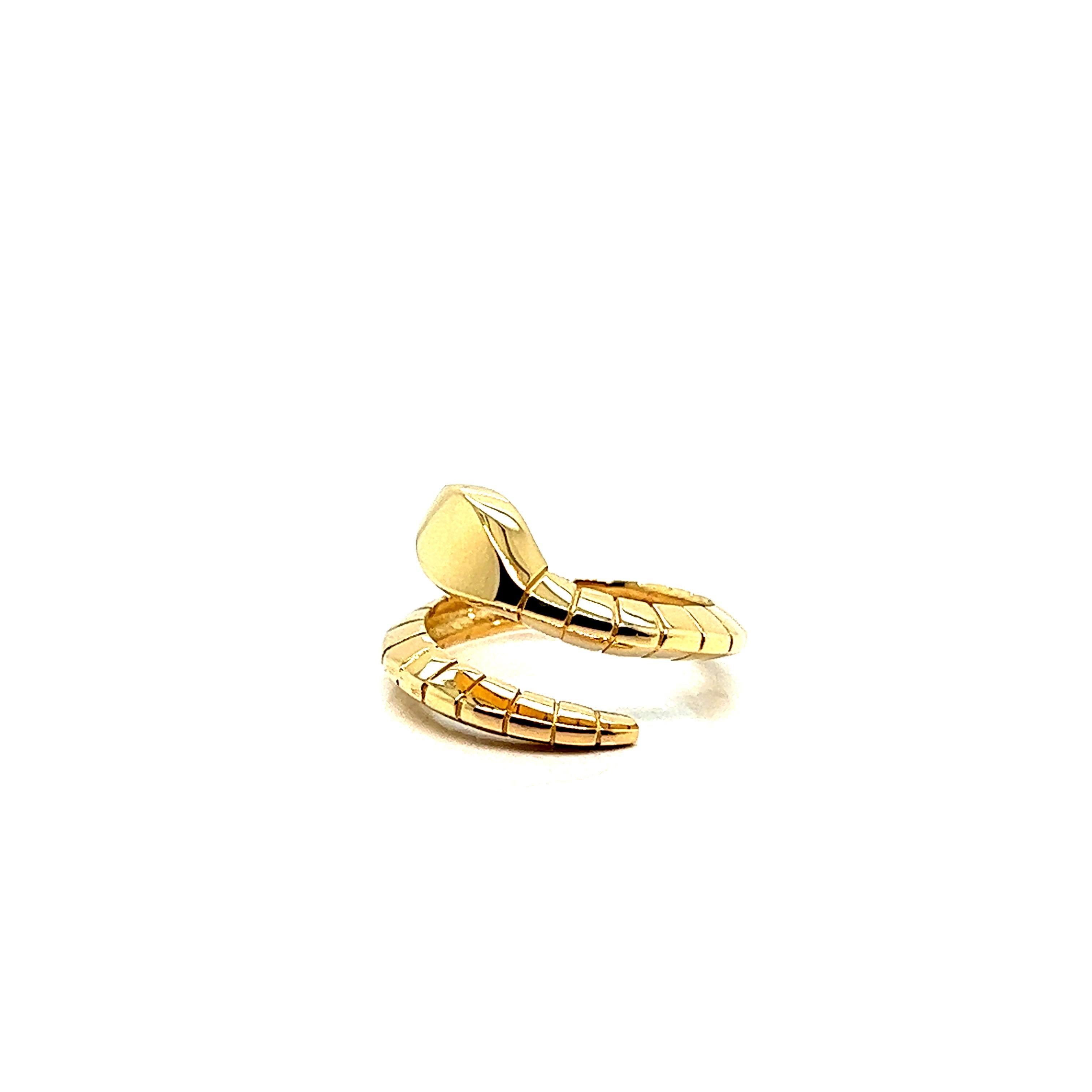 Snake Ring Yellow Gold 18 Karats In New Condition For Sale In Vannes, FR