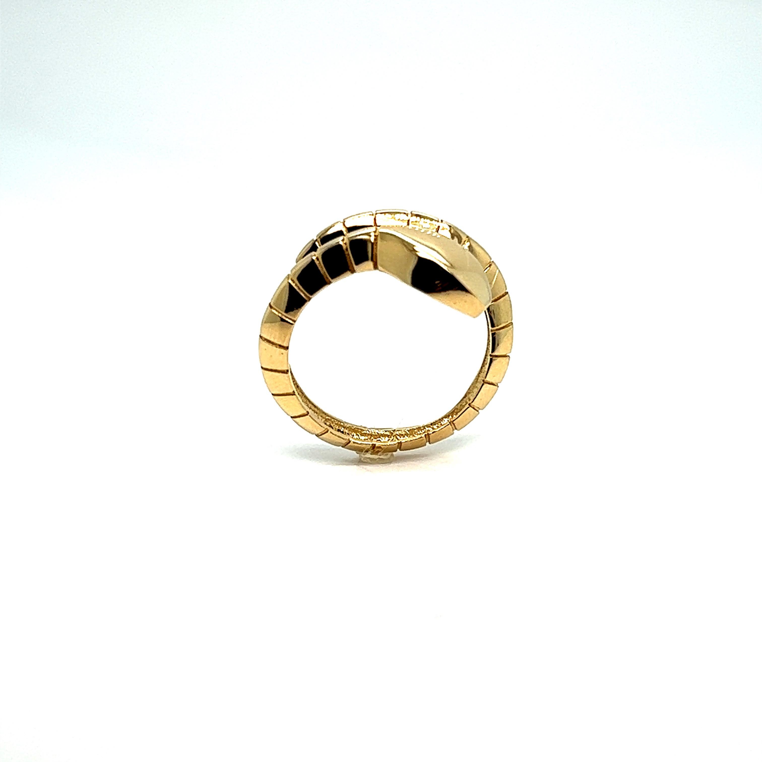 Snake Ring Yellow Gold 18 Karats For Sale 3