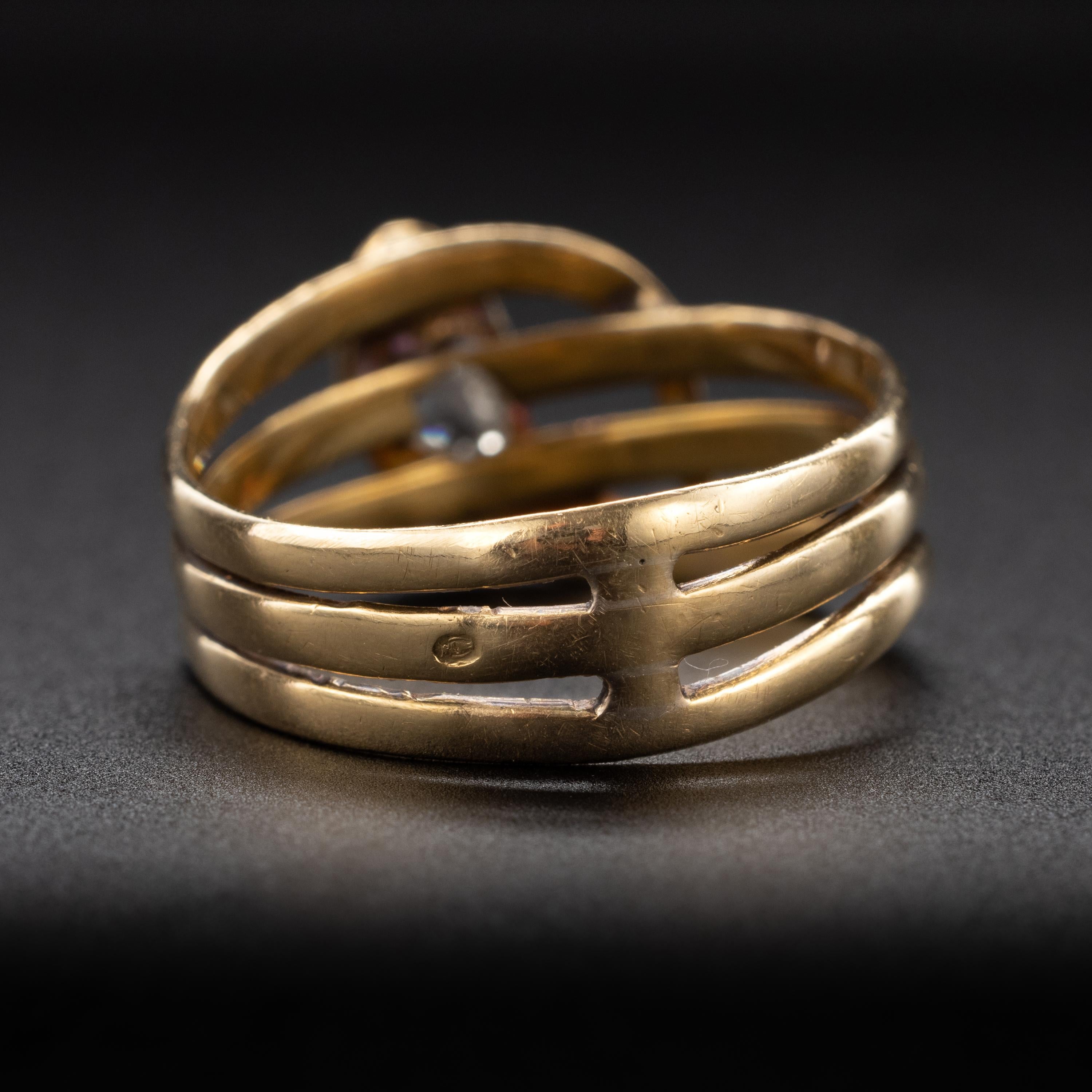 antique snake ring