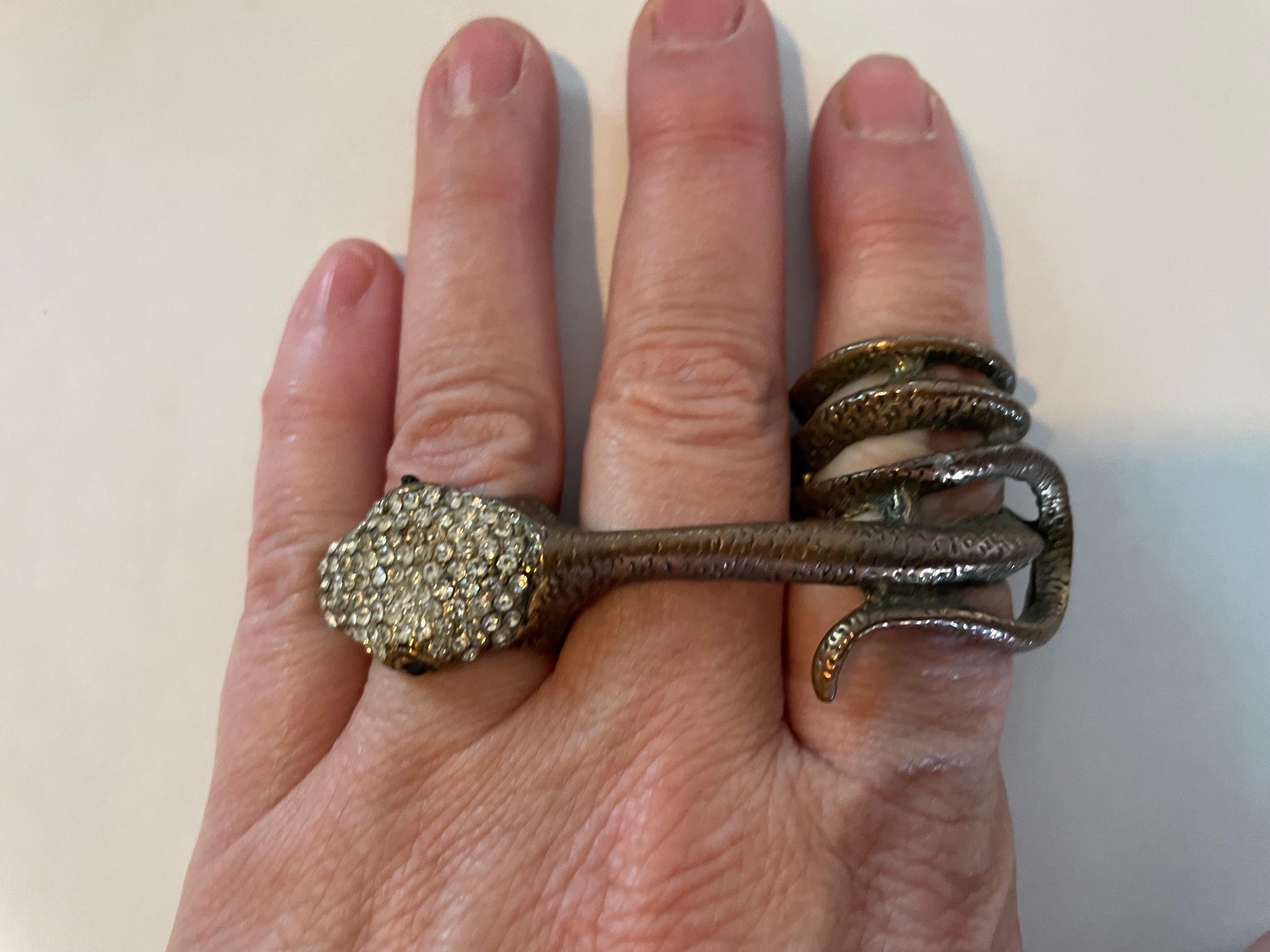 Laiton Anneau de serpent en vente