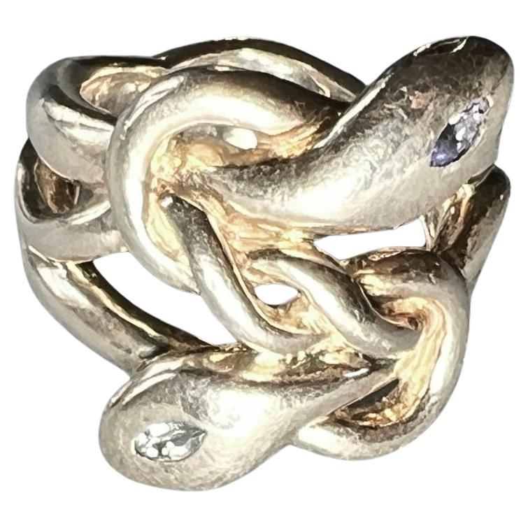 Snake Ring Silver Aquamarine Tanzanite

1 marquis Aquamarine 1 pc Tanzanite
J DAUPHIN 