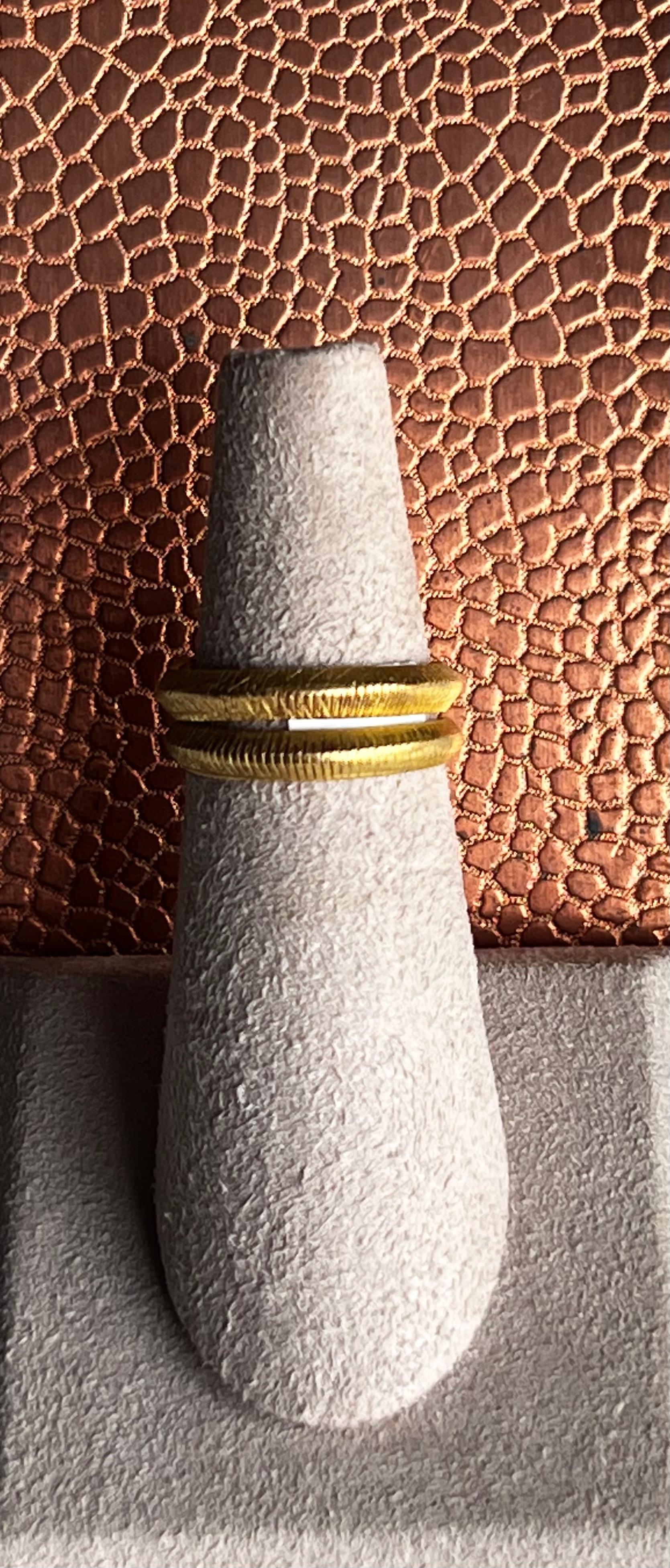 Classical Roman Snake ring with cognac diamond  For Sale