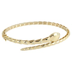 Snake Shaped Bracelet Made In 14k Yellow Gold