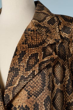 Snake skin printed coat Lilli Ann