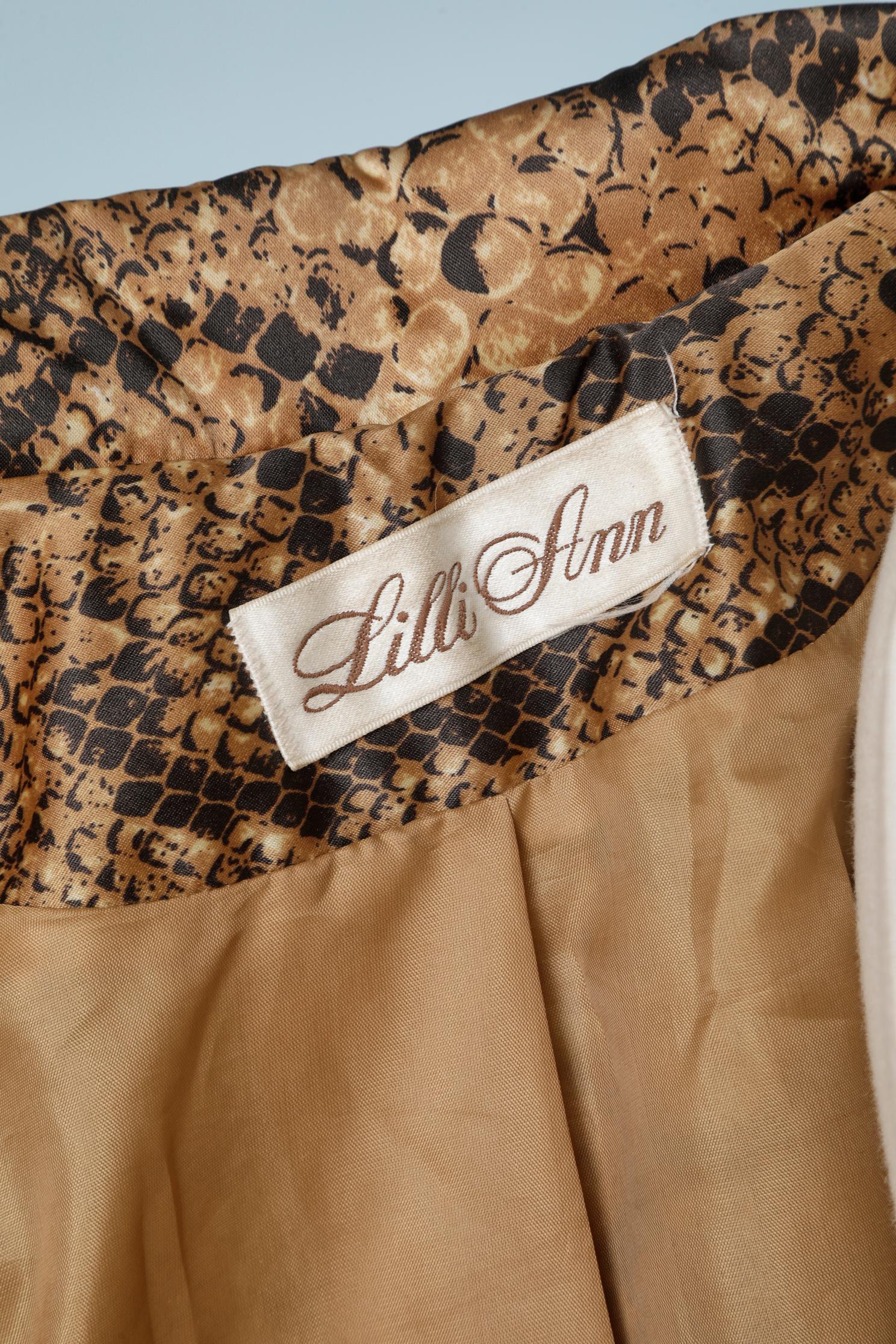 Snake skin printed coat Lilli Ann 1