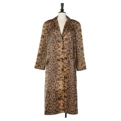 Snake skin printed coat Lilli Ann