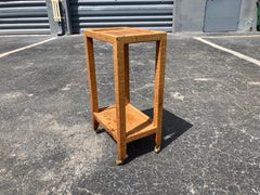 Tavolino in pelle di serpente originale di Karl Springer, firmato