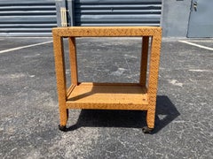 Tavolo in pelle di serpente di Karl Springer