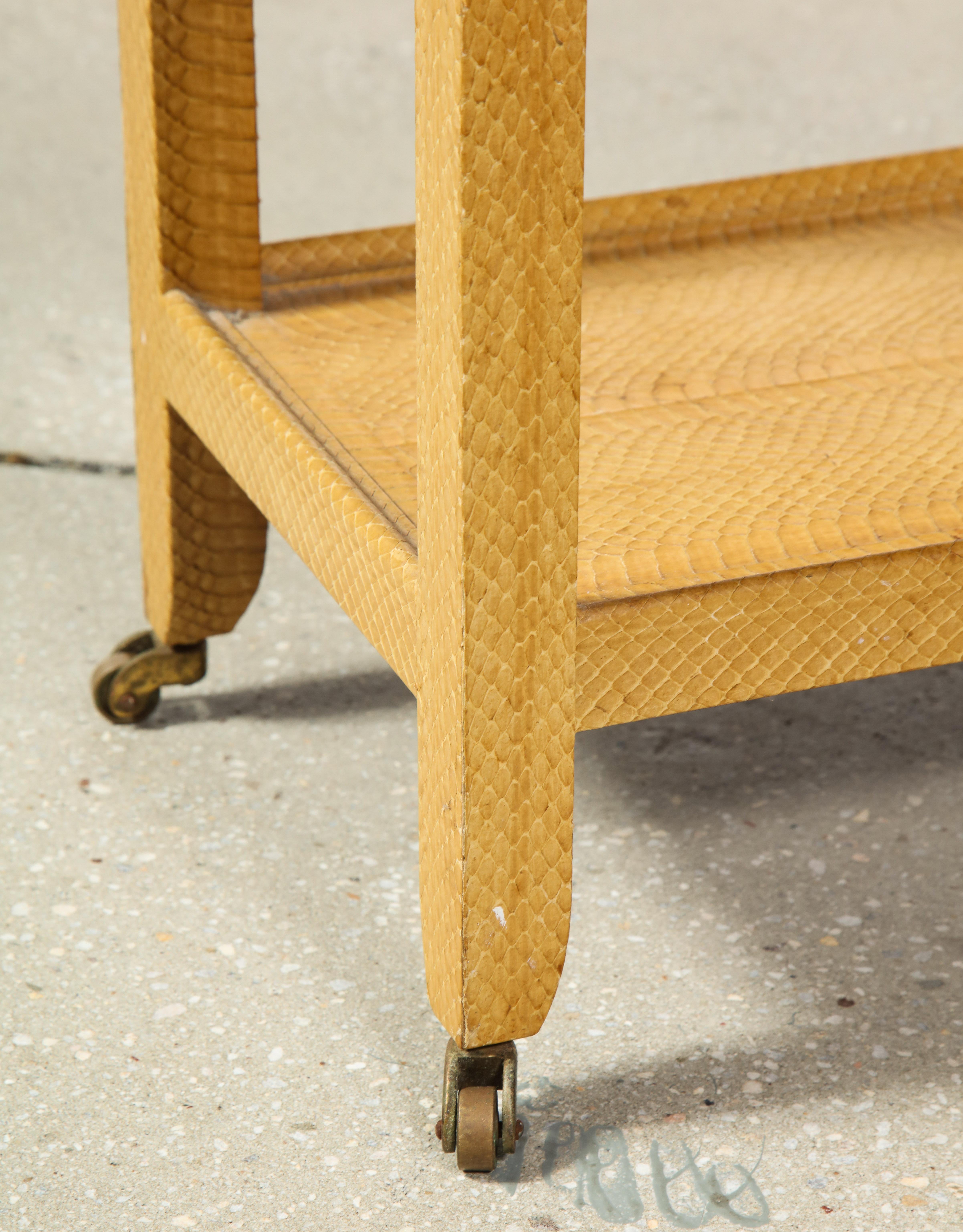 Modern Snake Skin Table by Karl Springer