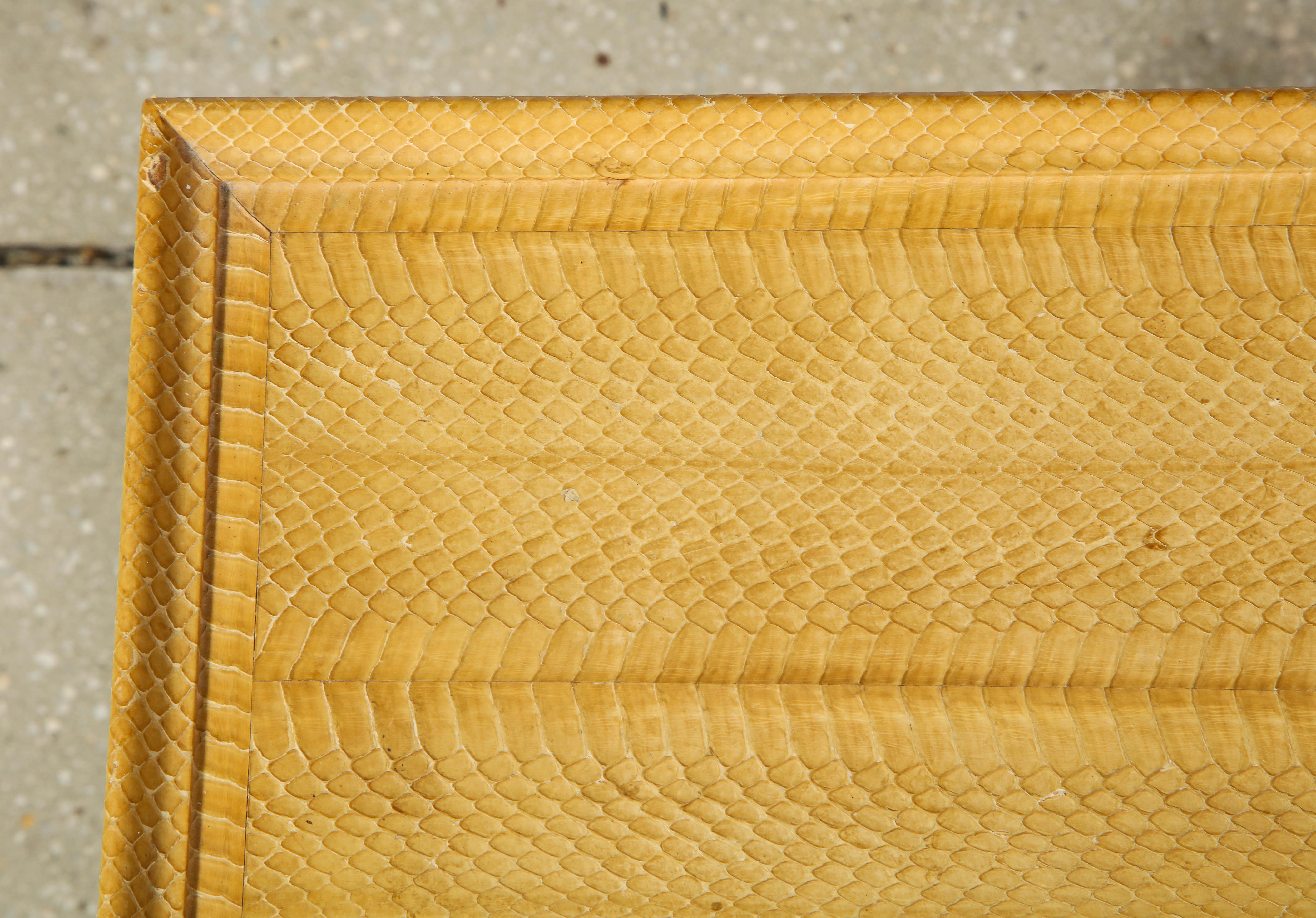 Animal Skin Snake Skin Table by Karl Springer