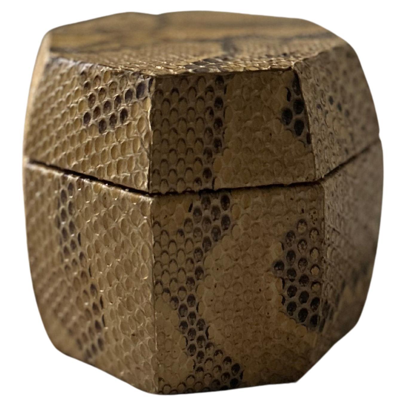 20th Century Snakeskin Jewelry Box For Sale