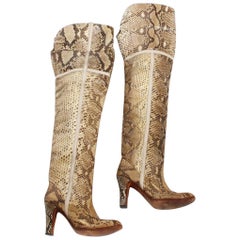 Snakeskin knee-high boot by Pasquale Di Fabrizio 