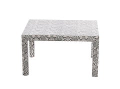 Tavolo da lampada Parsons in pelle di serpente, 1970