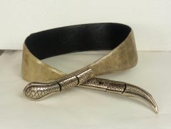 Snakeskin Snake Motif Belt
