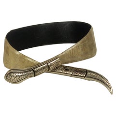 Snakeskin Snake Motif Belt