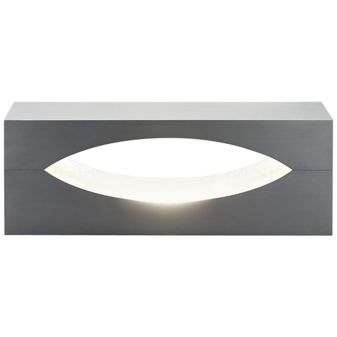 Snakke by Mnima, Table Light Sculpted from Solid Aluminum, Modern, Minimal