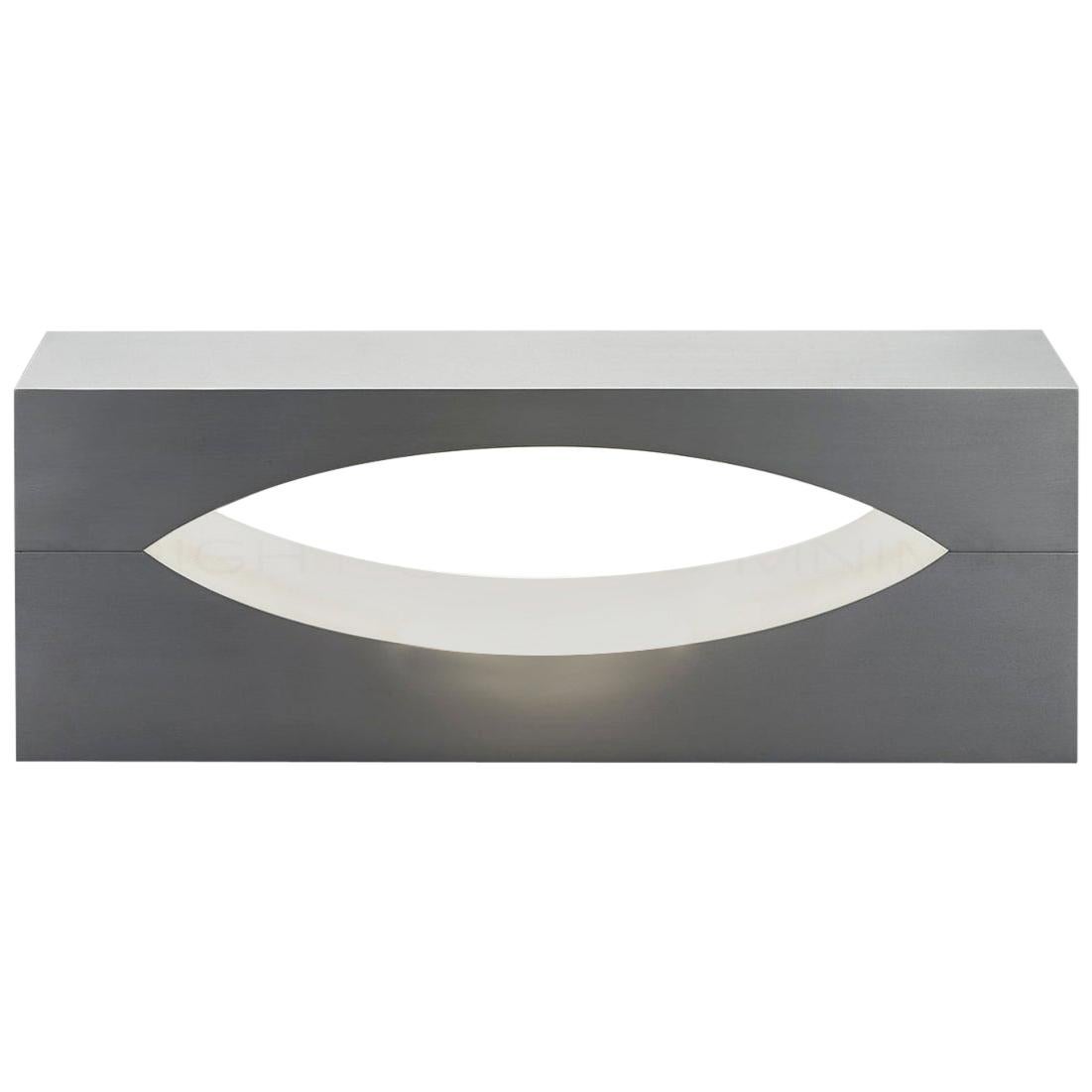 Snakke by mnima, Table Light Sculpted from Solid Aluminum, Modern, Minimal