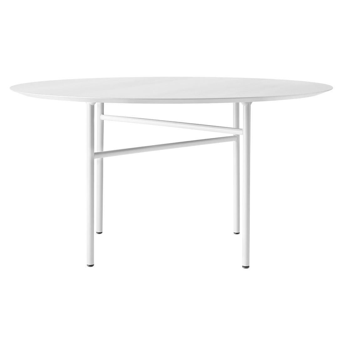Snaregade Table, 54" Table Top in Light Grey Veneer For Sale